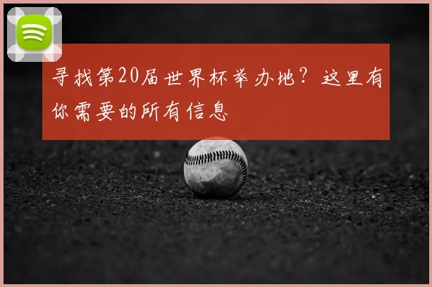 寻找第20届世界杯举办地?这里有你需要的所有信息