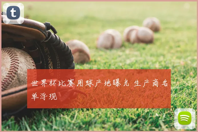 世界杯比赛用球产地曝光 生产商名单浮现